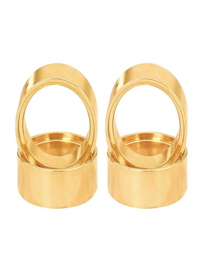 FACCNOY 4pcs Heavy Brass Counterweight Wheel Hub Wheel Ring Clamp Rings for FMS 1/24 Power Wagon FCX24 RC Crawler Car Model Upgrade Part - Image 3